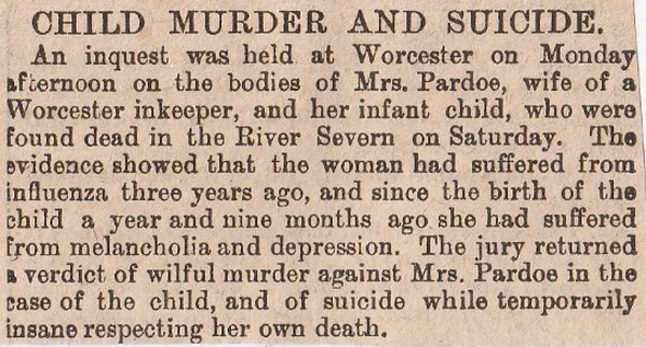 Worcester, child murder, suicide