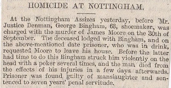Nottingham, homicide