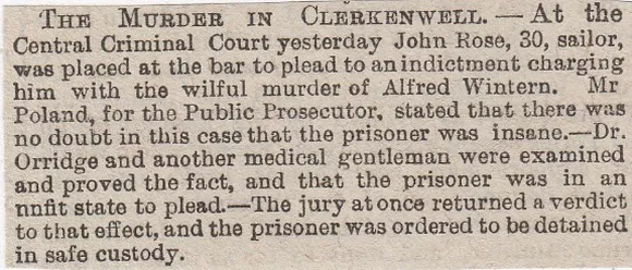 Clerkenwell, murder