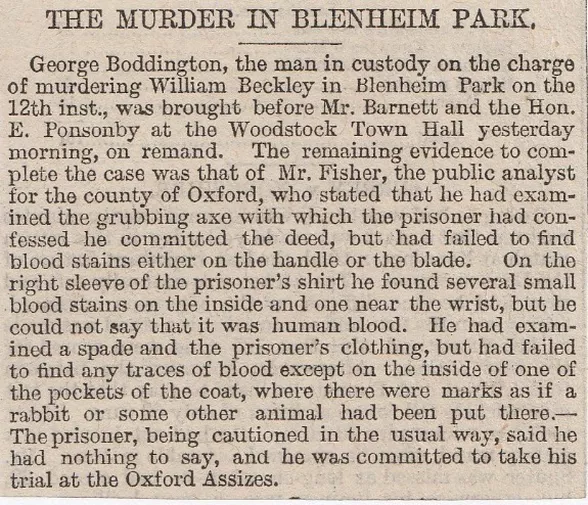 Blenheim Park murder,