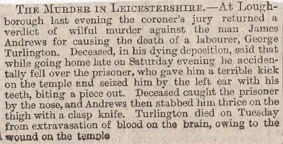 Loughborough, murder