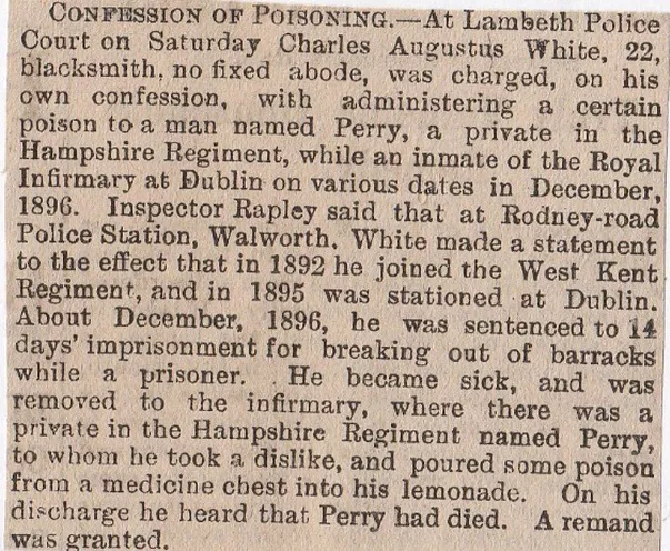 Royal Infirmary poisoning, Dublin