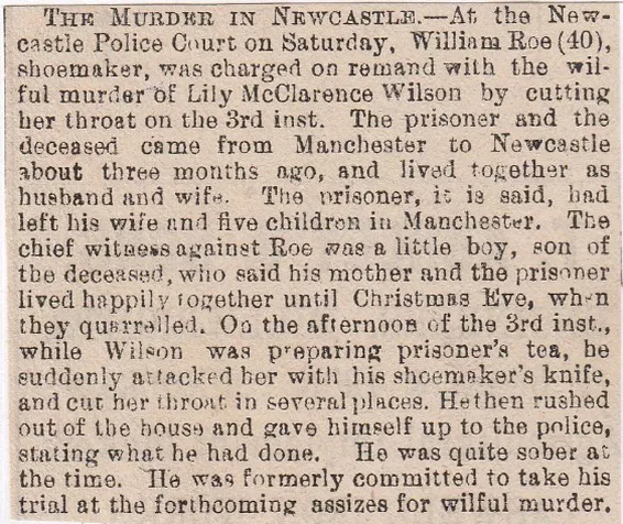 Newcastle, murder,