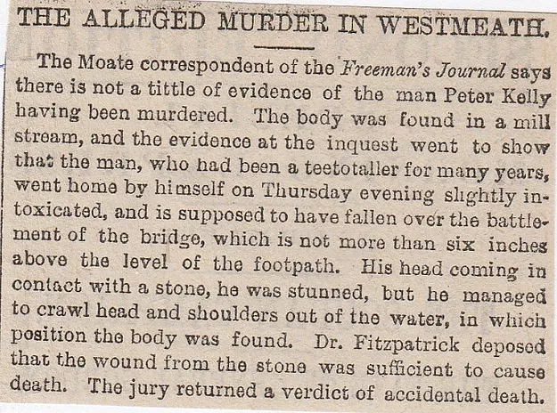 Moate Murder, Westmeath
