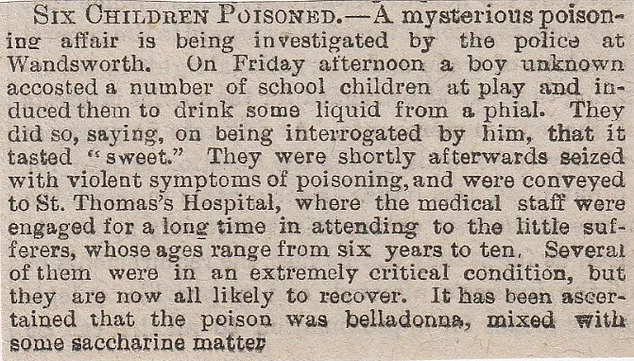 Wandsworth, poisoning
