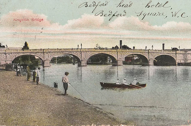 Kingston Bridge, postcard