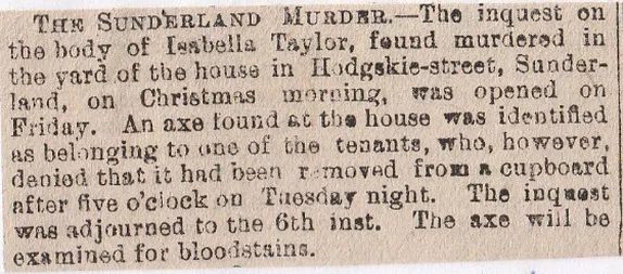 Sunderland, murder