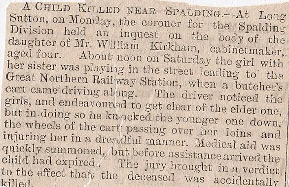 child killed, Spalding