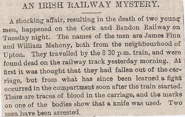 Bandon railway deaths, Irish mystery