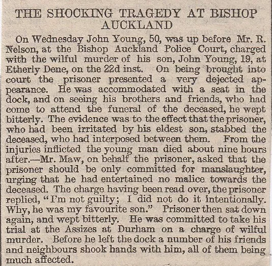 Bishop Auckland, murder