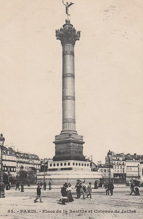 Column of July, Paris, suicide