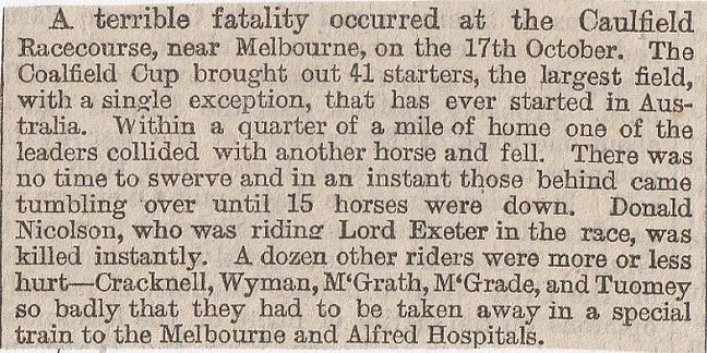 Caulfield Racecourse, fatality, death, Melbourne