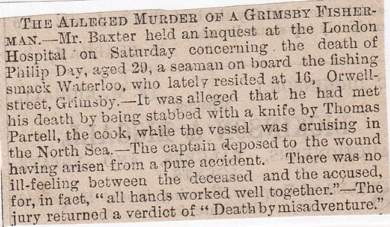 Murder, Grimsby fisherman,