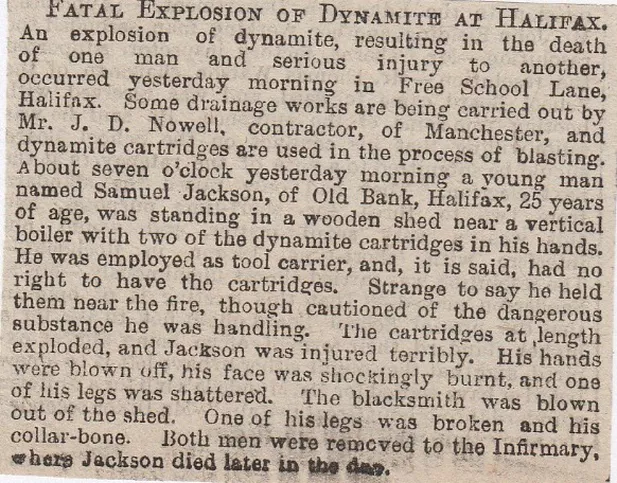 Dynamite explosion, Halifax