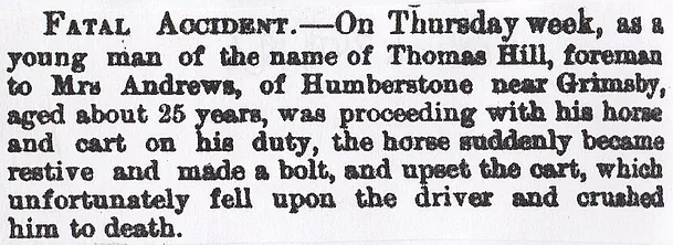 Humberston,fatal accident