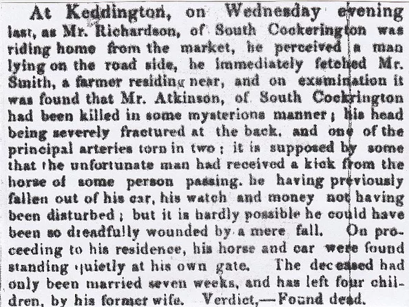 Keddington, fatality