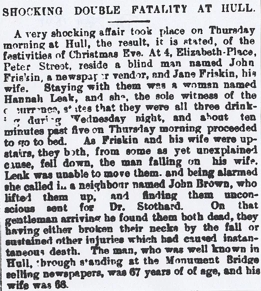 Double fatality, Hull