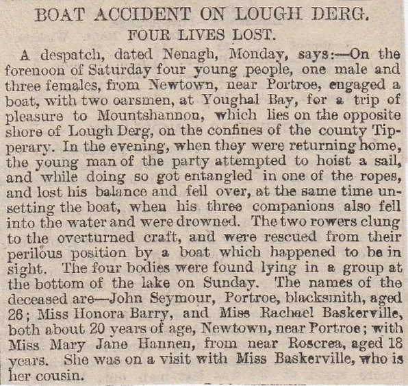 Lough Derg, deaths, drownings