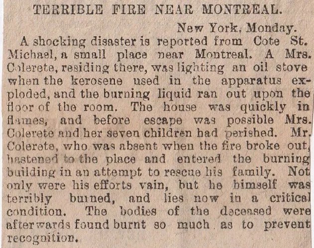 Montreal, fire, fatalities